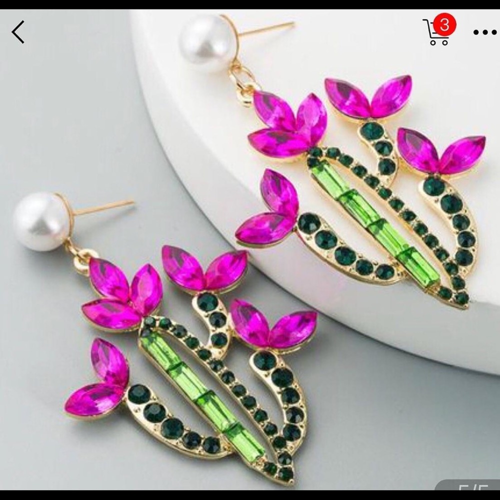❤️NEW Earrings cactus 🌵